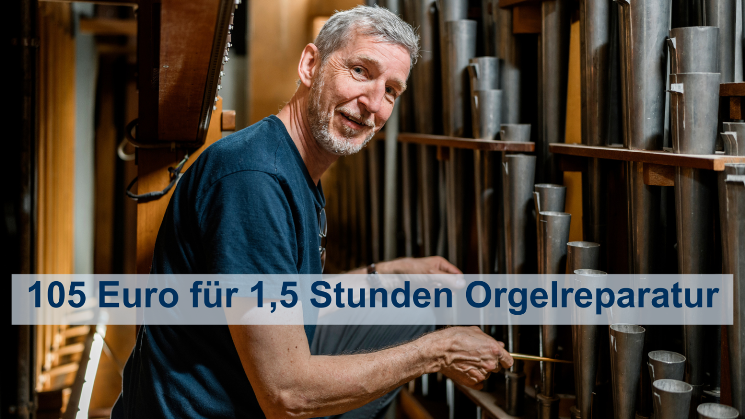Wartung der Michel-Orgeln.