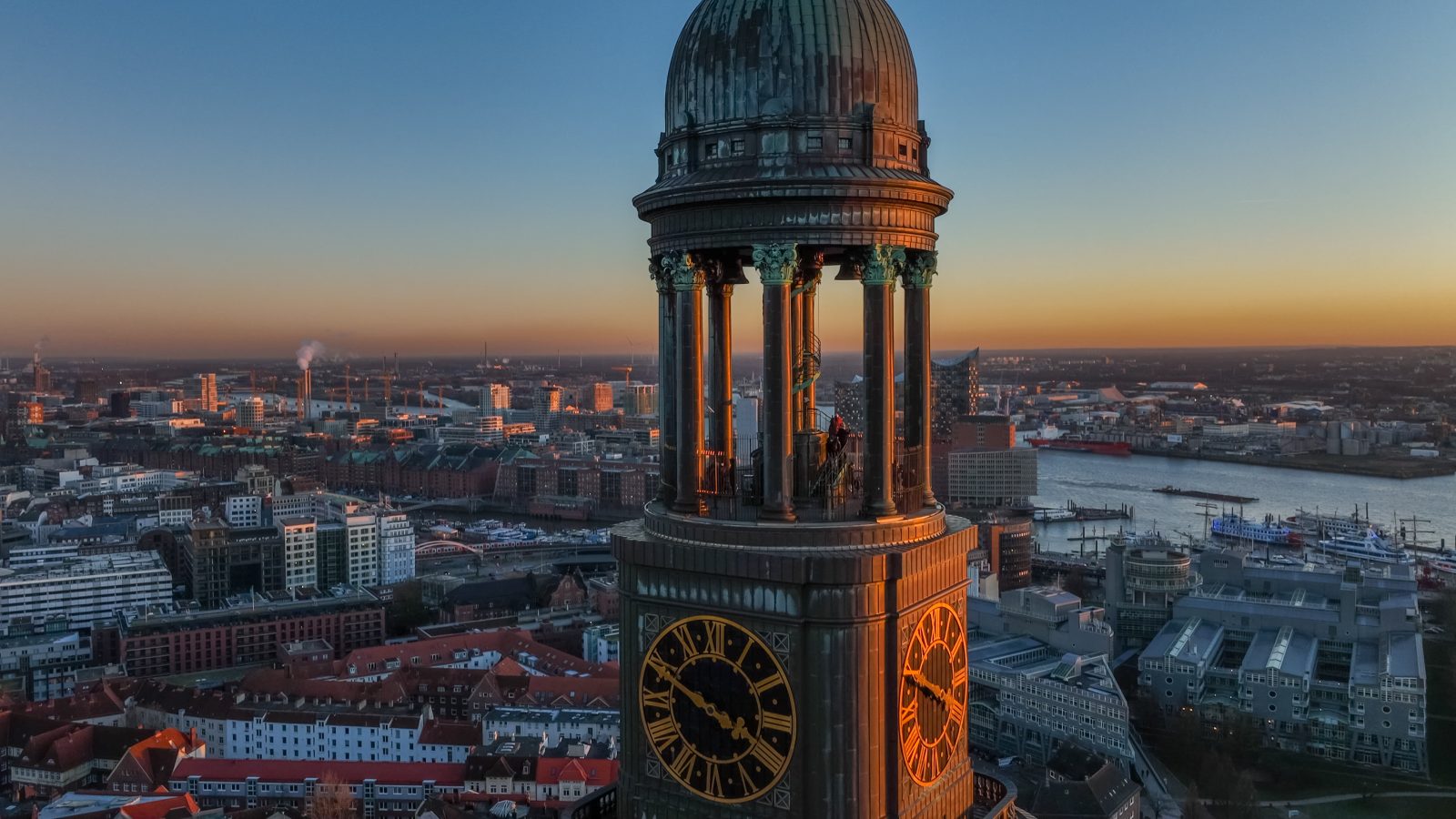 Aussichtsplattform der Hauptkirche St. Michaelis in Hamburg
