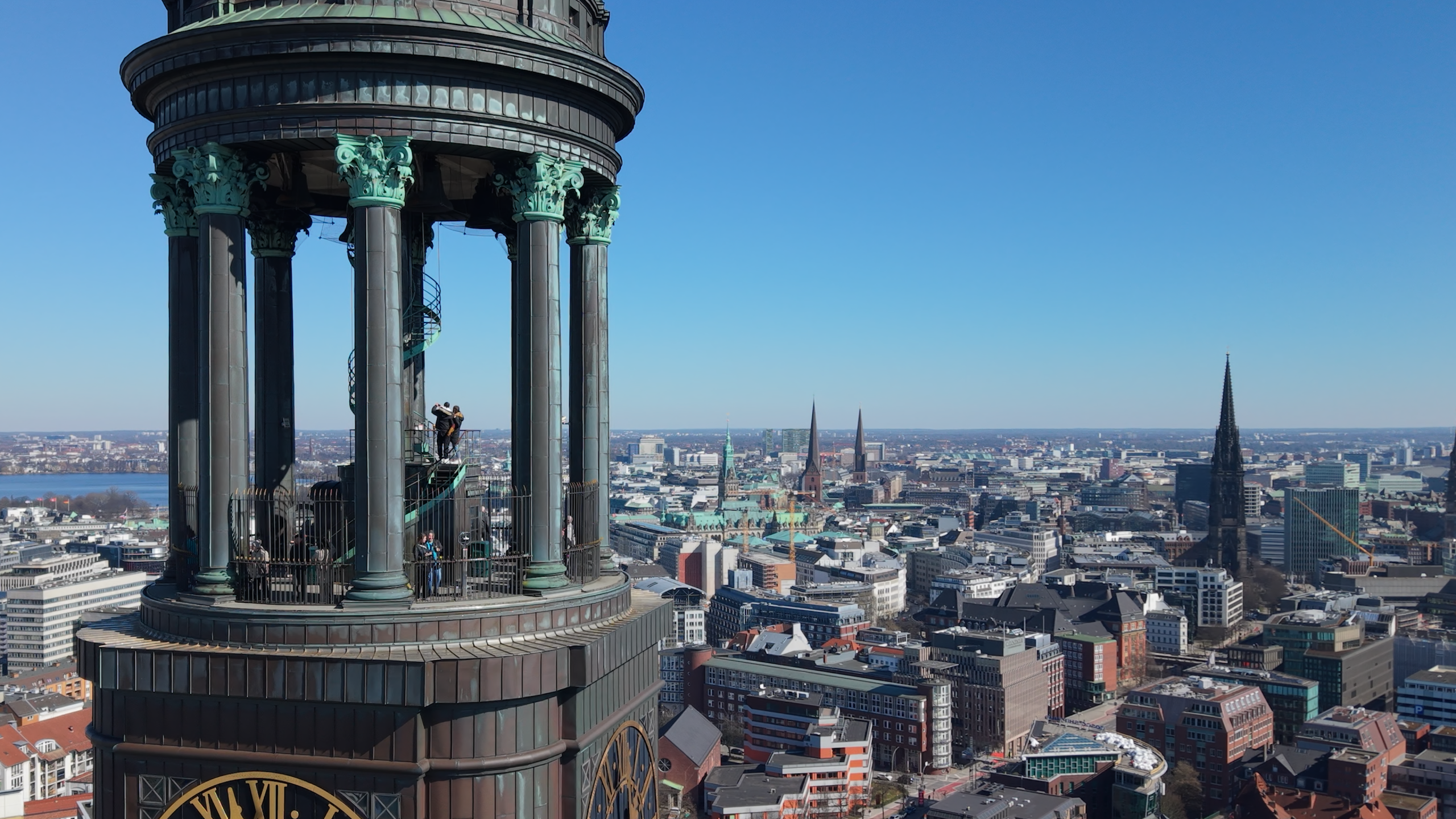 Aussichtsplattform der Hauptkirche St. Michaelis in Hamburg